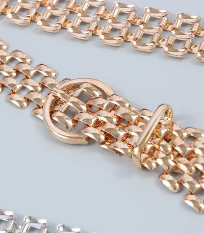 Belts for Women Luxury Fashion Cool Gold Silver Waist Chain New Trend Belt Decoration Suit Jeans Skirt Girdle Banquet Punk