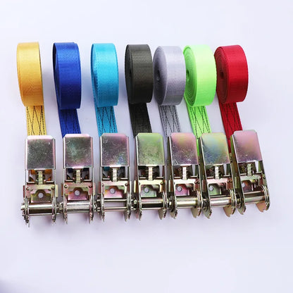 2M Strong Buckle Tie Down Belt cargo straps for Car motorcycle bike With Metal Buckle Tow for Luggage Bag Rope Ratchet Belt