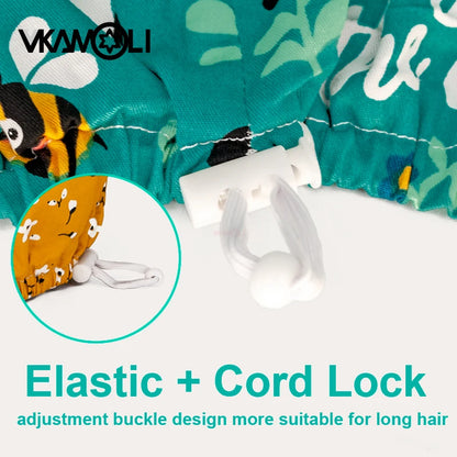 Surgical hats with various prints of rabbits dogs animals designed as hair care hats for doctors and nurses scrub hat