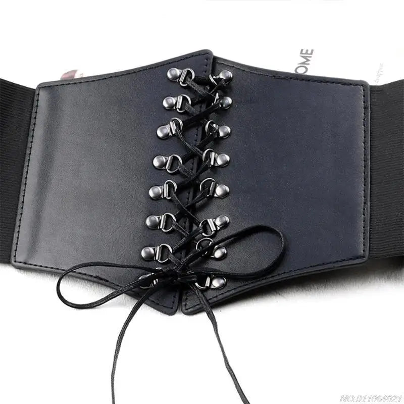 Belts For Women Dresses Waist Buckle Bandage Corset Wide Pu Leather Slimming Body Belts for Women Elastic High Waist wholesales