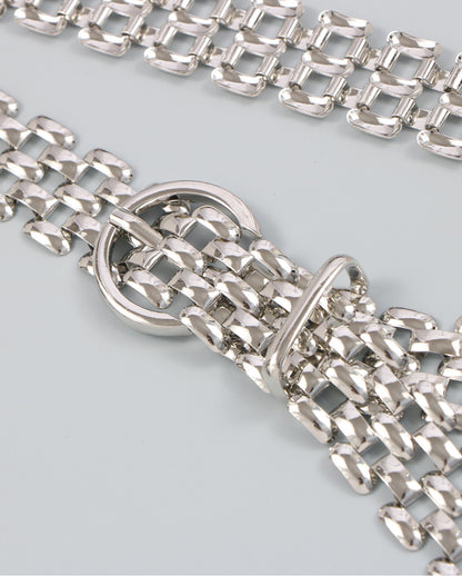 Belts for Women Luxury Fashion Cool Gold Silver Waist Chain New Trend Belt Decoration Suit Jeans Skirt Girdle Banquet Punk