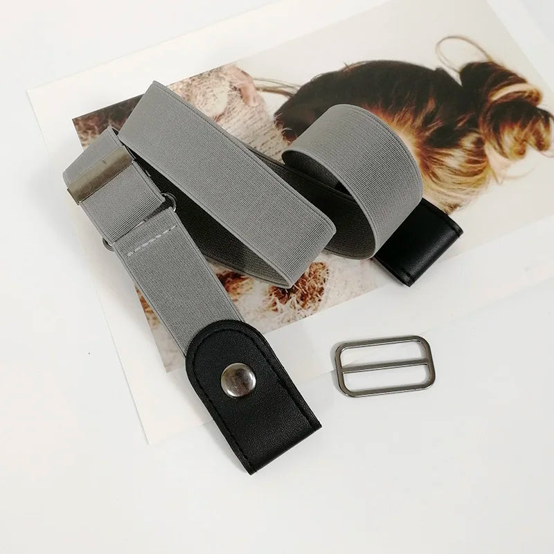 Easy Belt Without Buckle Elastic Belts For Women Stretch riem Men Jeans Cintos Extensible Kids Boys Girls Cinturon Mujer Strap