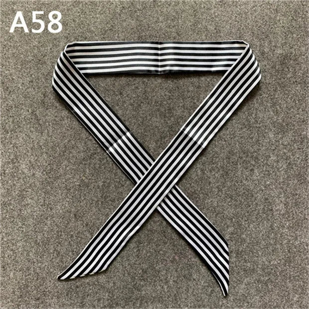 New Skinny Scarves Handle Bag Scarf Brand Silk Scarf For Women Fashion Head Scarf Wraps Bag Decoration Dropshipp