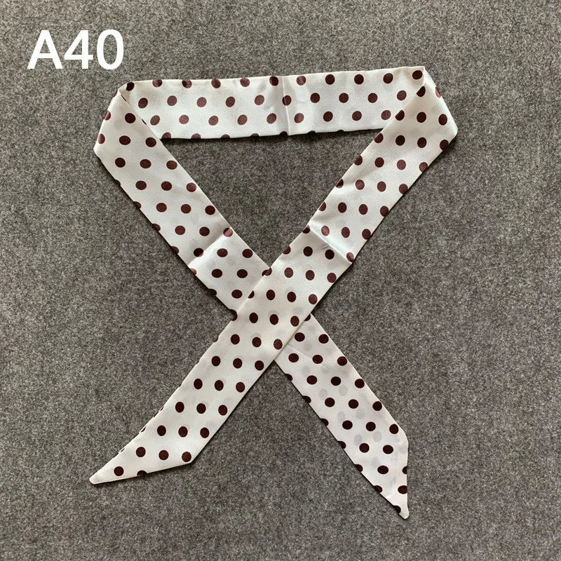 New Skinny Scarves Handle Bag Scarf Brand Silk Scarf For Women Fashion Head Scarf Wraps Bag Decoration Dropshipp