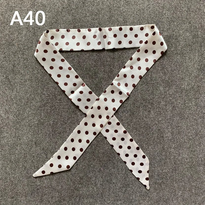 New Skinny Scarves Handle Bag Scarf Brand Silk Scarf For Women Fashion Head Scarf Wraps Bag Decoration Dropshipp