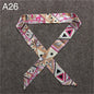 New Skinny Scarves Handle Bag Scarf Brand Silk Scarf For Women Fashion Head Scarf Wraps Bag Decoration Dropshipp