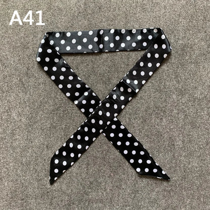 New Skinny Scarves Handle Bag Scarf Brand Silk Scarf For Women Fashion Head Scarf Wraps Bag Decoration Dropshipp