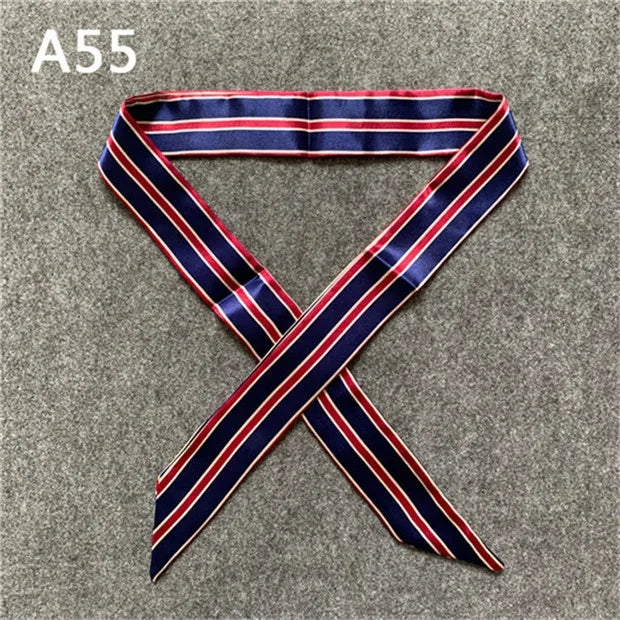 New Skinny Scarves Handle Bag Scarf Brand Silk Scarf For Women Fashion Head Scarf Wraps Bag Decoration Dropshipp
