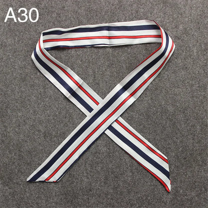 New Skinny Scarves Handle Bag Scarf Brand Silk Scarf For Women Fashion Head Scarf Wraps Bag Decoration Dropshipp