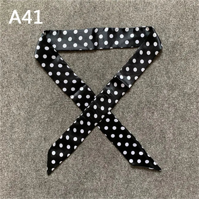 New Skinny Scarves Handle Bag Scarf Brand Silk Scarf For Women Fashion Head Scarf Wraps Bag Decoration Dropshipp