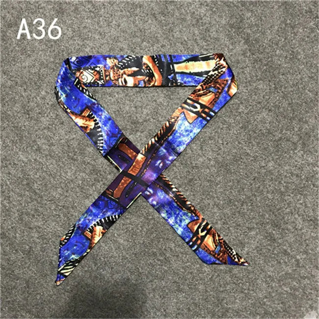 New Skinny Scarves Handle Bag Scarf Brand Silk Scarf For Women Fashion Head Scarf Wraps Bag Decoration Dropshipp