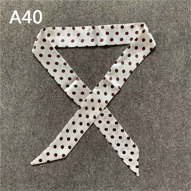 New Skinny Scarves Handle Bag Scarf Brand Silk Scarf For Women Fashion Head Scarf Wraps Bag Decoration Dropshipp