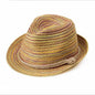 Summer Hats for Women Men Bow Straw Hats Beach Jazz Panama Cape Boat Hat Women Bohemia Travel bone