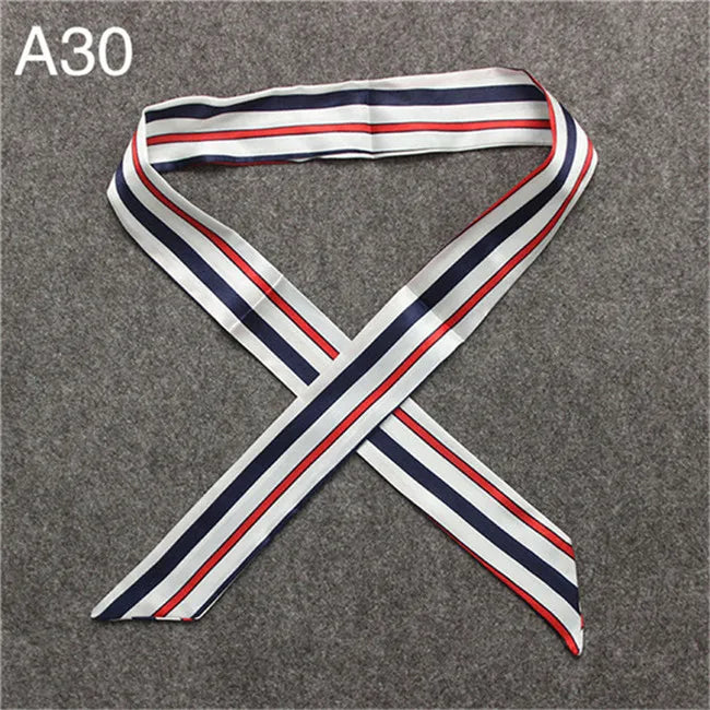 New Skinny Scarves Handle Bag Scarf Brand Silk Scarf For Women Fashion Head Scarf Wraps Bag Decoration Dropshipp