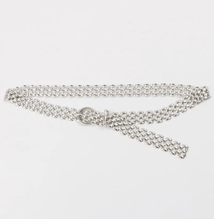 Belts for Women Luxury Fashion Cool Gold Silver Waist Chain New Trend Belt Decoration Suit Jeans Skirt Girdle Banquet Punk