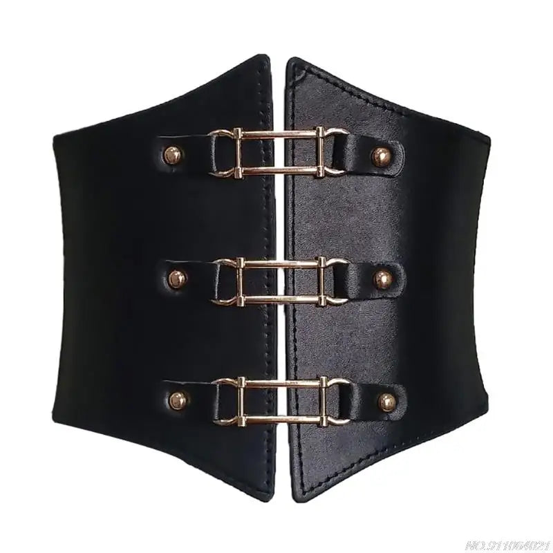 Belts For Women Dresses Waist Buckle Bandage Corset Wide Pu Leather Slimming Body Belts for Women Elastic High Waist wholesales