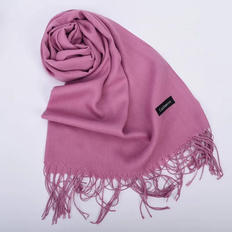 New autumn and winter solid color scarf for both men and women, 100g single color headscarf shawl