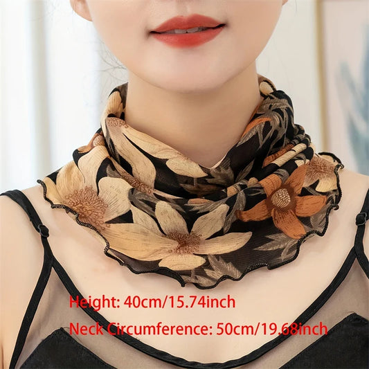Hiking For Women Face Scarves Fishing Neck Scarf For Men Triangular Scarf Face Cover Sunscreen Veil Ice Silk Mask 2024