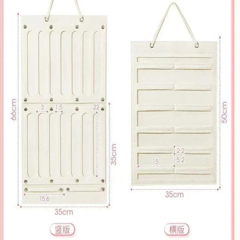 Hair Accessory Hanging Organizer, 1 Piece, Wall Decoration for Hair Bows, Hair Clips, Hair Ties, Glasses, Storage Pouch