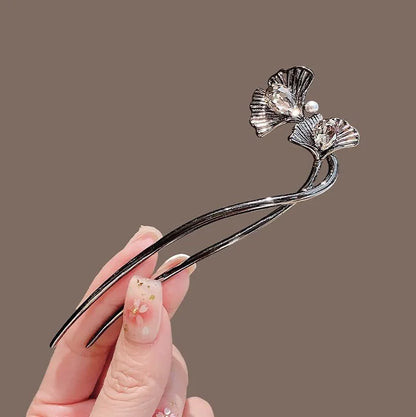 Fashion Hair Accessories Metal U Shape Hair Clip For Women Elegant Simulated Pearl Tassels Hairpin Female Headwear Gifts