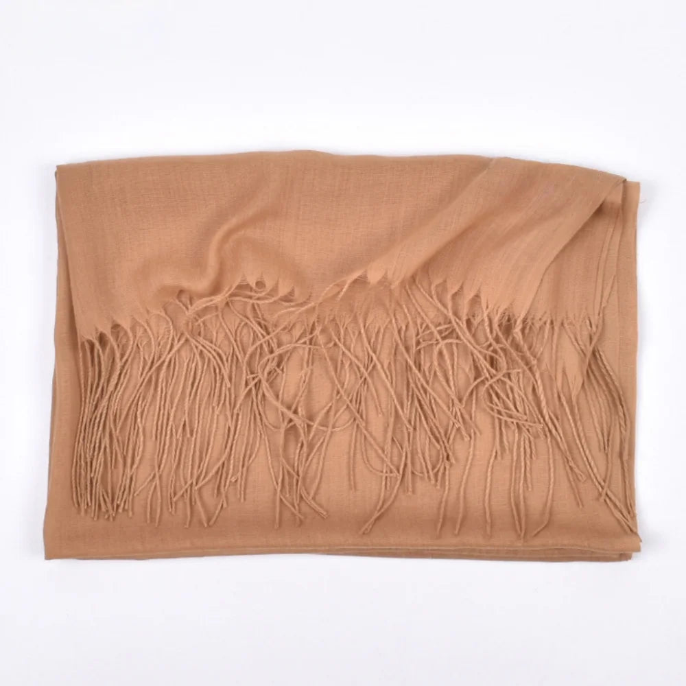 70X180 CM Solid Cotton Scarves Women Neckerchief Tie Hair Scarf Hijab Headscarves Ladies Shawl Wraps Hair Bandana Headwraps