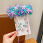 Baby Girls Cute Mermaid Princess Pearl Tassel Bow Forehead Chain Hair Clip Children Hair Accessories Girls Super Hair Clip TM04