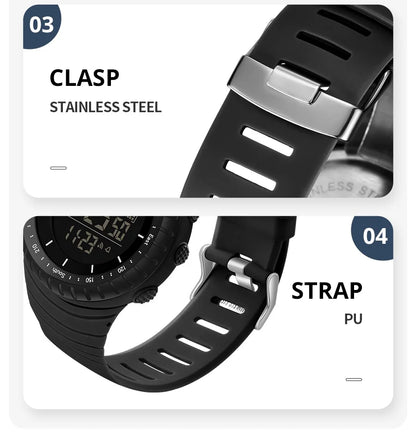 SYNOKE Outdoor Military Digital Watch For Men Fashion Retro Men Watch Sports Waterproof Men Watch Multifunctional Handsome Men