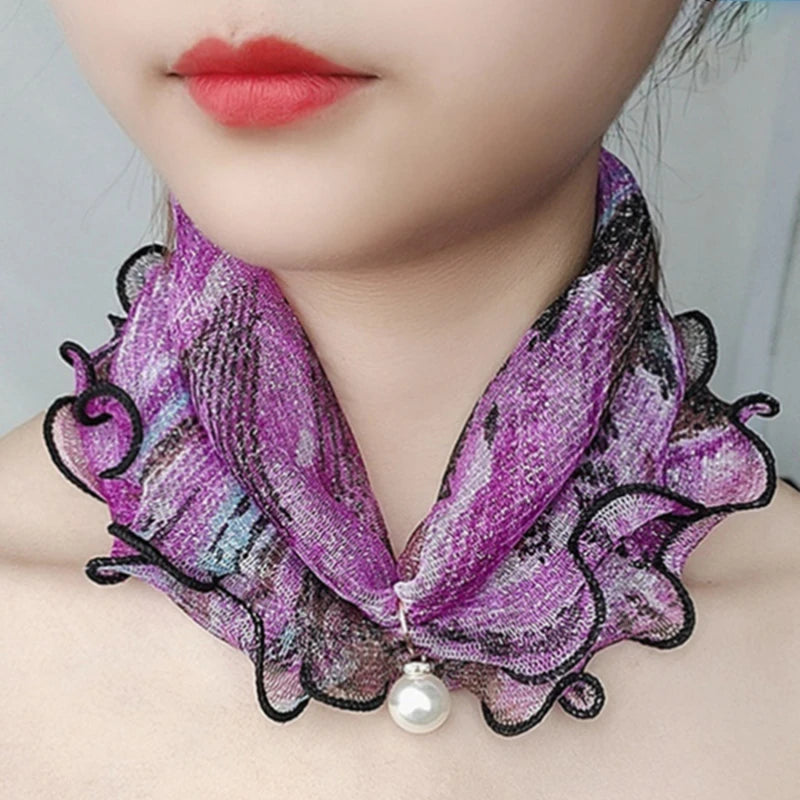 Fashion Scarves for Women Print Satin Silk Scarf Female Bandana Head Bib Scarfs For Ladies Neck Collars бандана женская