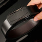 Men's Belts High-Quality Luxurious PU Belts Men's Casual Fashion Toothless Automatic Simple Buckle Belts