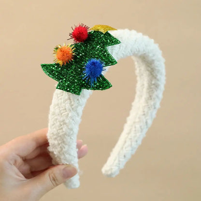 Hair Accessories Christmas Headband Xmas Merry Chritmas Santa Claus Hair Hoop Hairband Headpiece Antler Hair Hoop Children