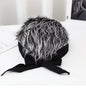Men's Landlord Cap Handsome Simulation Wig Cap Short Hair Cap Lanyard Bow hip-hop Spoof Brimless Cap Hair Bonnet Hot