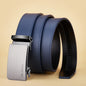 Belt for men Blue Striped Belt Automatic Buckle Belts Fashion Jeans Belt Designer Belts Genuine Leather Belt
