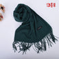New autumn and winter solid color scarf for both men and women, 100g single color headscarf shawl