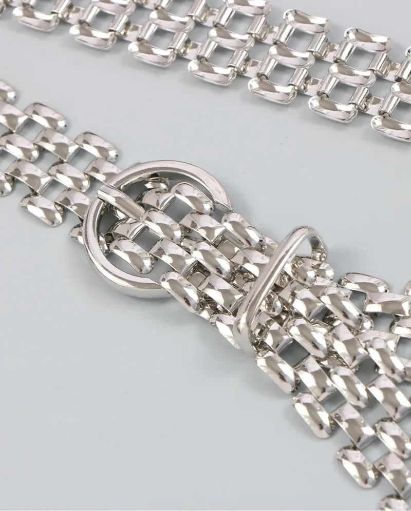 Belts for Women Luxury Fashion Cool Gold Silver Waist Chain New Trend Belt Decoration Suit Jeans Skirt Girdle Banquet Punk