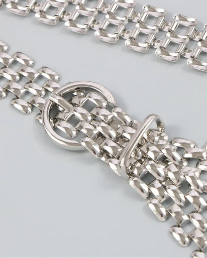 Belts for Women Luxury Fashion Cool Gold Silver Waist Chain New Trend Belt Decoration Suit Jeans Skirt Girdle Banquet Punk