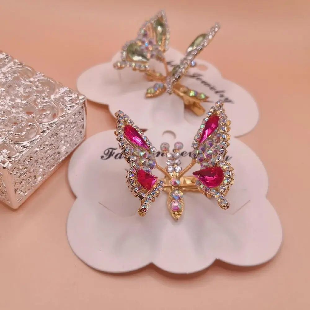 High-Appearance Hair Accessories - Fairy and Stylish Hair Ornaments, Moving Butterfly Hair Clips, New-Style Side Hairpins for Li