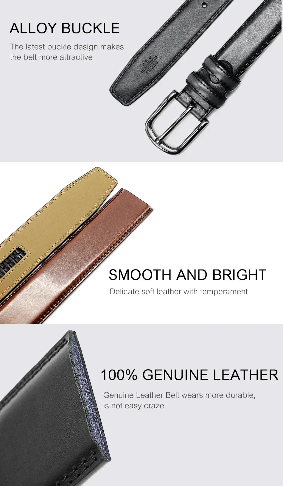 Belts Famous Brand Belt Men Mens Belts Quality Genuine Luxury Leather Belt Business Cowboy Waistband Male Fashion Designe