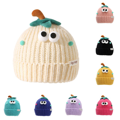 Women's Hat Funny Cartoon Sausage Mouth Wool Hat Knitted Ear Protectioned Hat Winter Warm Cute Big Head Cute Funny Hat