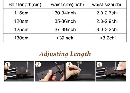 Belts Famous Brand Belt Men Mens Belts Quality Genuine Luxury Leather Belt Business Cowboy Waistband Male Fashion Designe