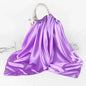 Fashion Hijab Scarves For Women Silk Satin Hair Scarf Female Solid Colors Kerchief 90*90cm Square Shawls Neck Scarfs For Ladies
