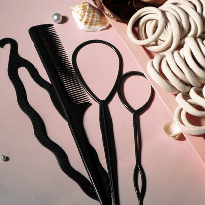 Hair Accessories for Woman Set Seamless Fashionable Brown Ponytail Holders Variety Hair Scrunchies HairBands Scrunchy Hair Ties