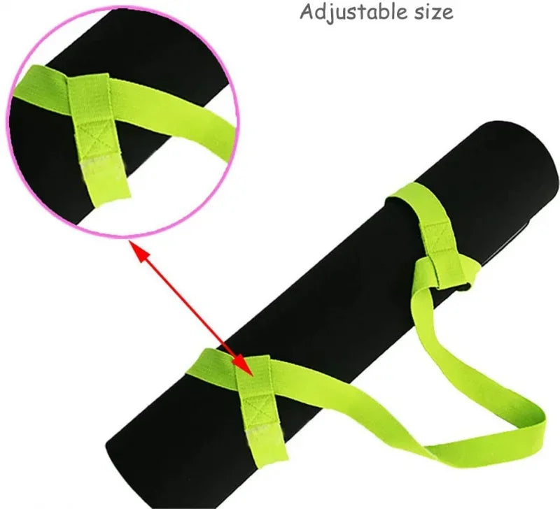 Yoga Mat Belts Strap Adjustable Sling Shoulder Carry Belt Exercise Stretch Bands Fitness Gym Sports Rope 150cm*3.8cm