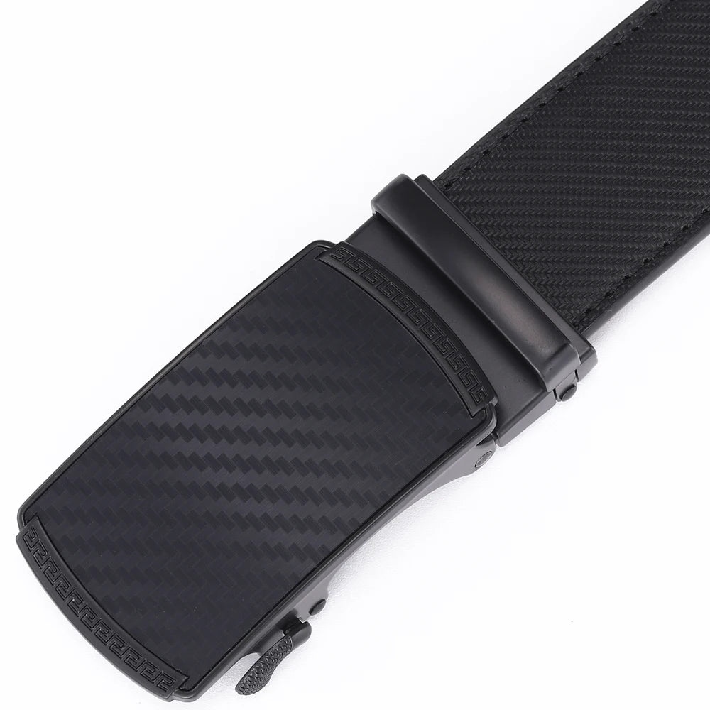 Men Leather Belt Alloy Automatic Buckle Male Belt Man Fashion Belts Genuine Leather Luxury Belts for Men Business Designer Blue