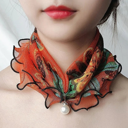 Fashion Scarves for Women Print Satin Silk Scarf Female Bandana Head Bib Scarfs For Ladies Neck Collars бандана женская