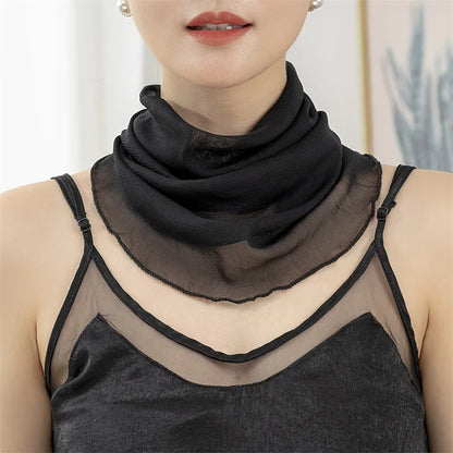 Hiking For Women Face Scarves Fishing Neck Scarf For Men Triangular Scarf Face Cover Sunscreen Veil Ice Silk Mask 2024