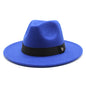 Fedora Hats for Women Fashion Elegant Bowler Dress Caps Panama Church Wedding Ribbon Band Hat Men Felt Jazz Hat