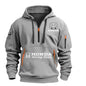Honda Motorcycle Hoodie for Men Fashionable Men's Sweatshirt with Honda Logo Hooded Zip Top and Pockets