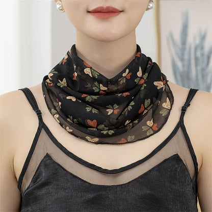 Hiking For Women Face Scarves Fishing Neck Scarf For Men Triangular Scarf Face Cover Sunscreen Veil Ice Silk Mask 2024