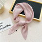 Women Square Scarf Skinny Ribbon Head Neck Small Pleated Hair Tie Band Kerchief Satin Foulard Scarves Headscarf Neckerchief