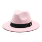 Fedora Hats for Women Fashion Elegant Bowler Dress Caps Panama Church Wedding Ribbon Band Hat Men Felt Jazz Hat